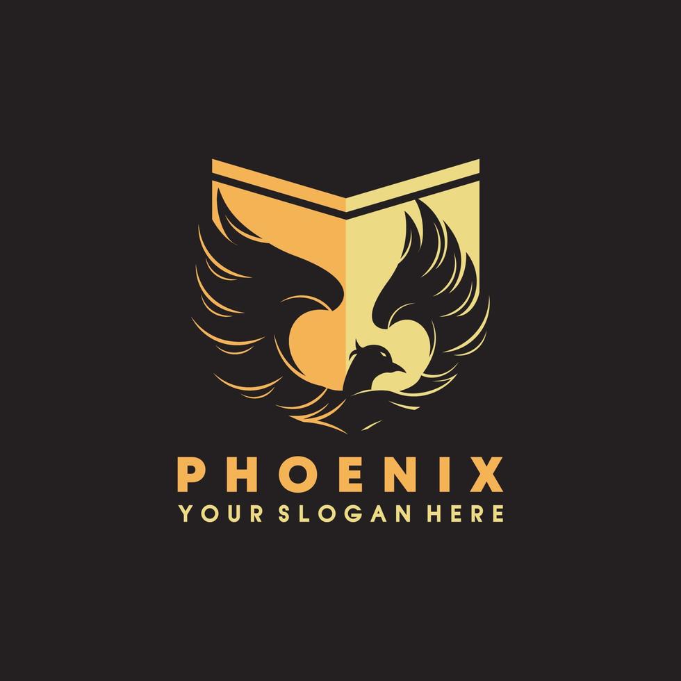 Phoenix wings vector logo premium quality