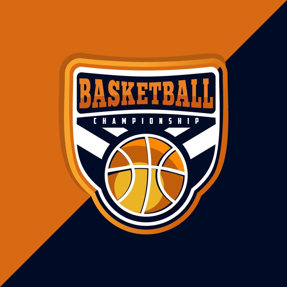 Basketball logo vector illustration