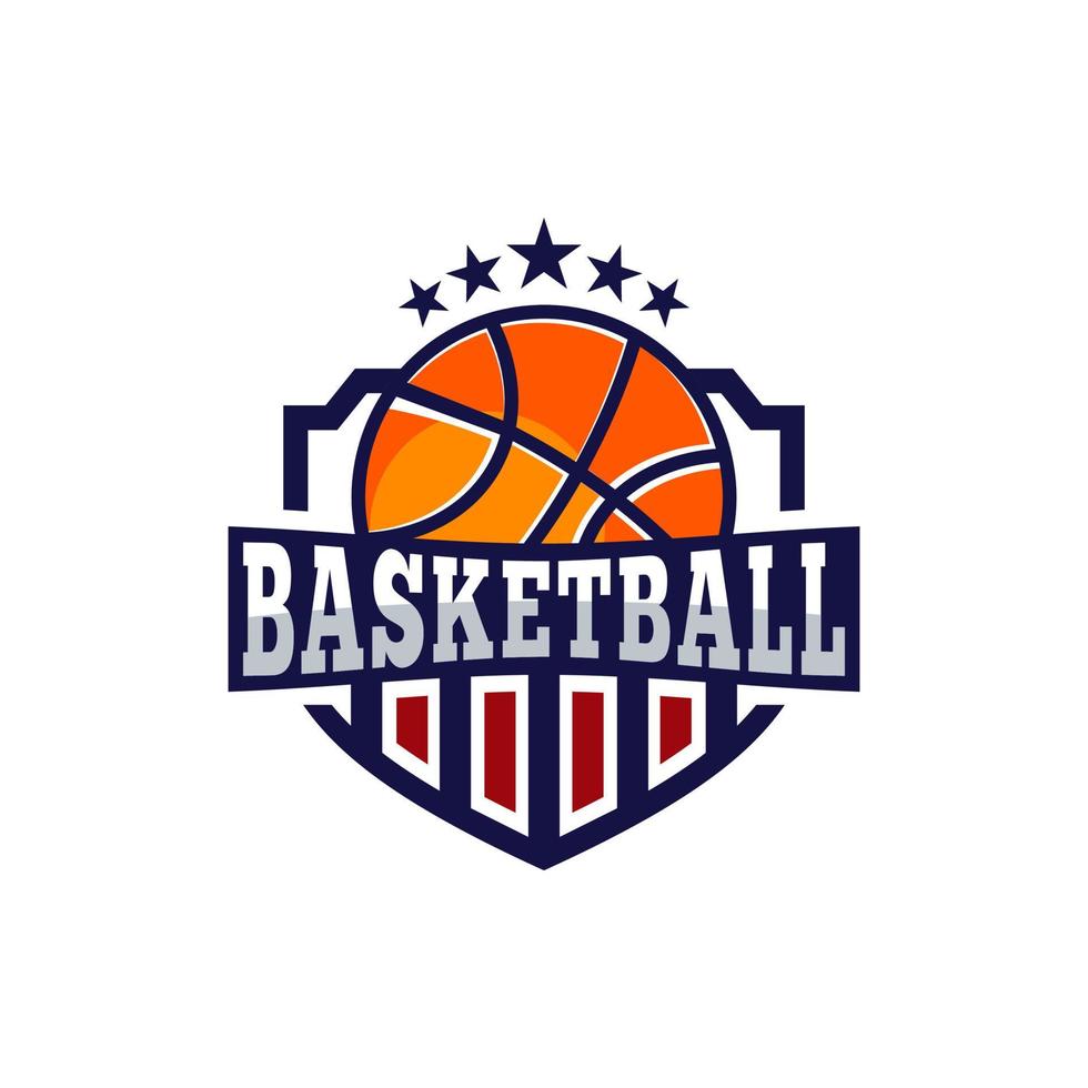 Basketball logo vector illustration