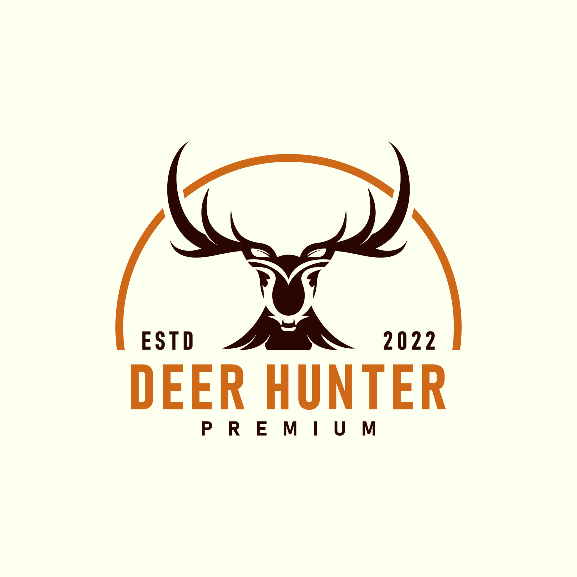 Deer hunter outdoor adventure logo 12646130 Vector Art at Vecteezy