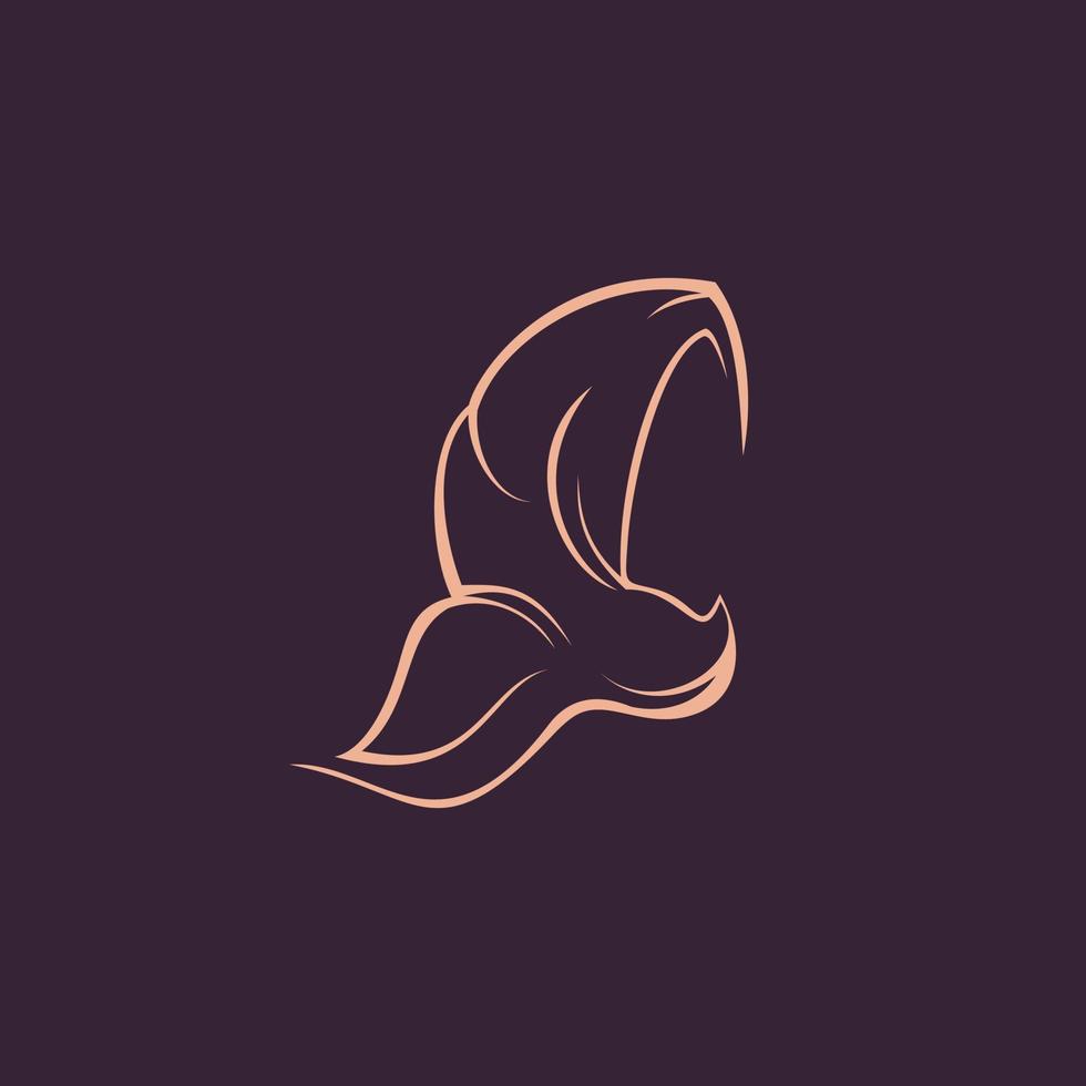 Hijab store vector logo illustration