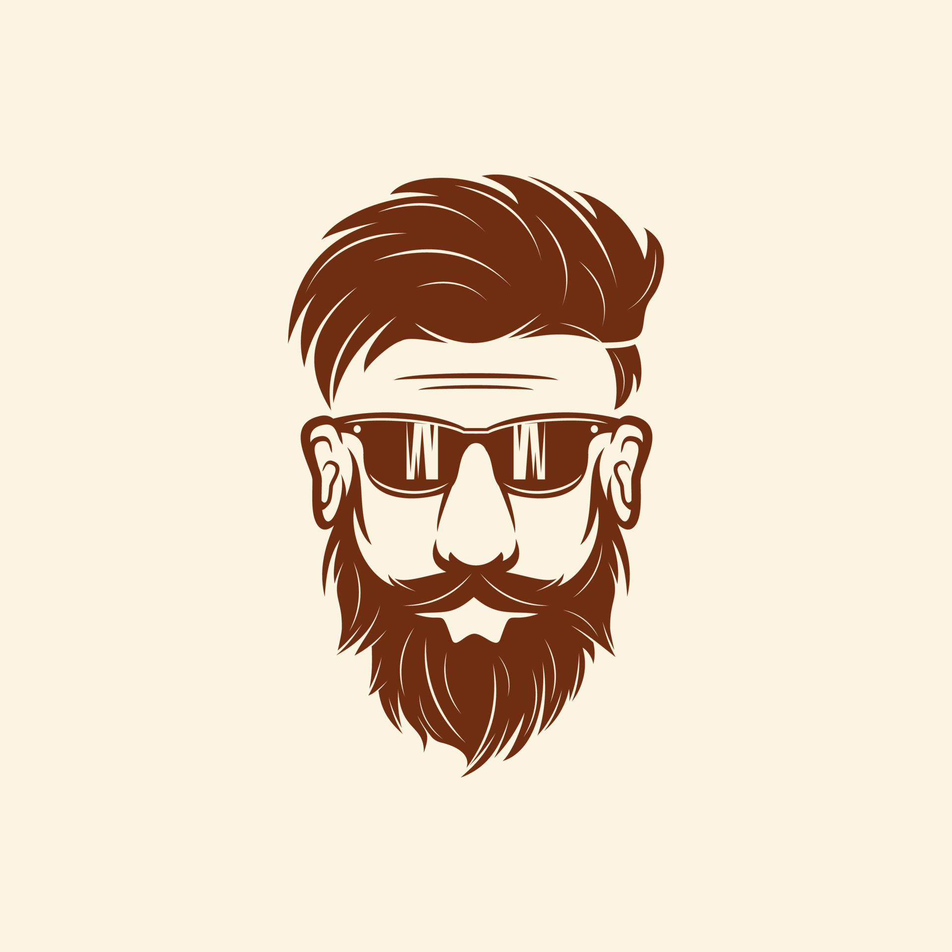 beard man drawing