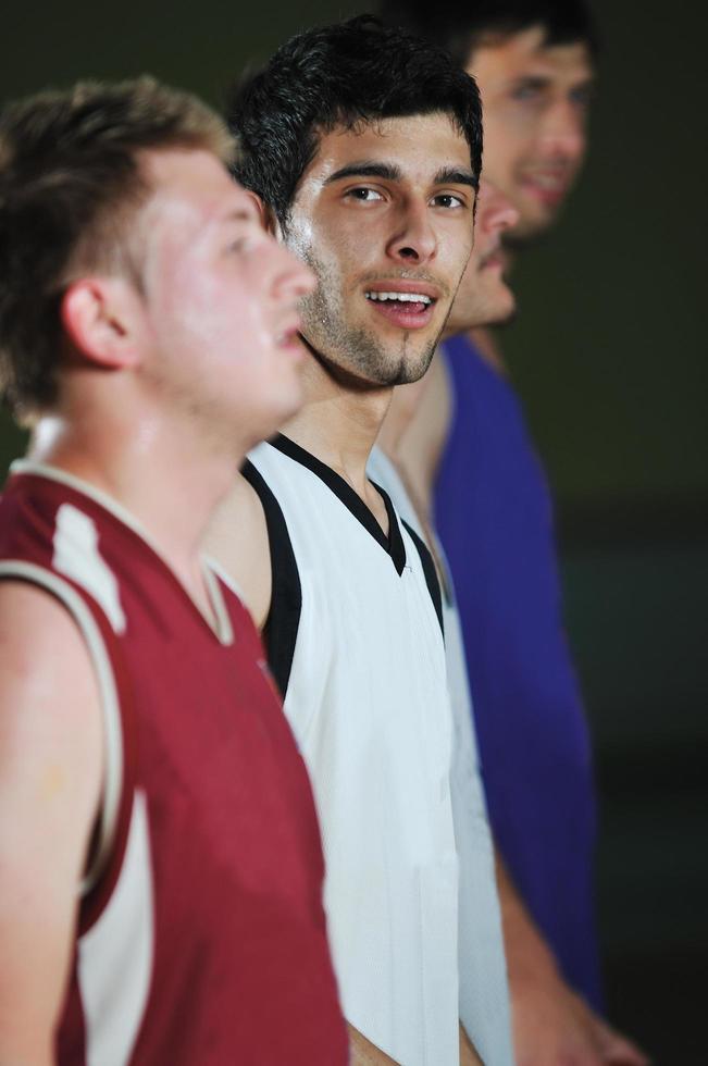 basket ball game player at sport hall photo