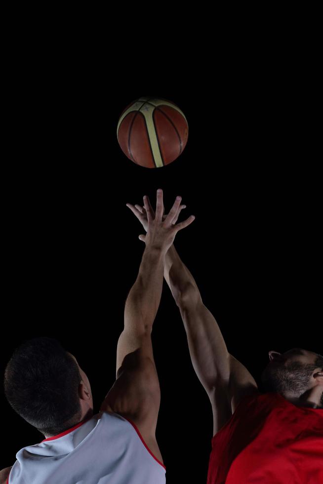 jugador de baloncesto en acción foto