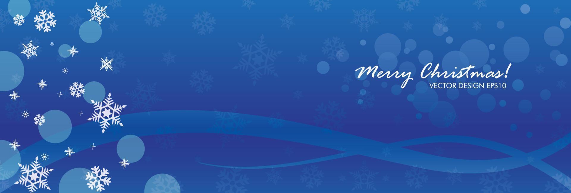 Merry Christmas web banner template with sparkling snow light, sales and offers vector