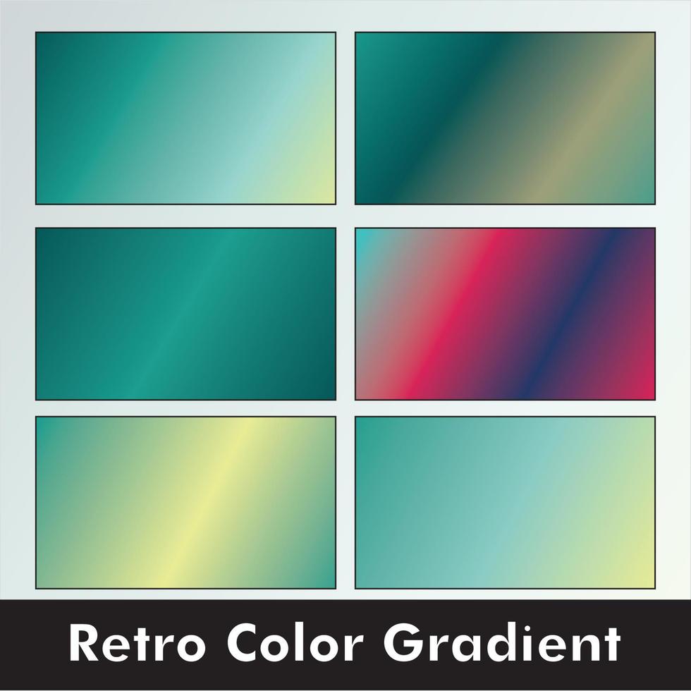 Retro Colorful Gradient Background vector