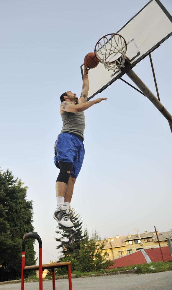 Basketball player view photo