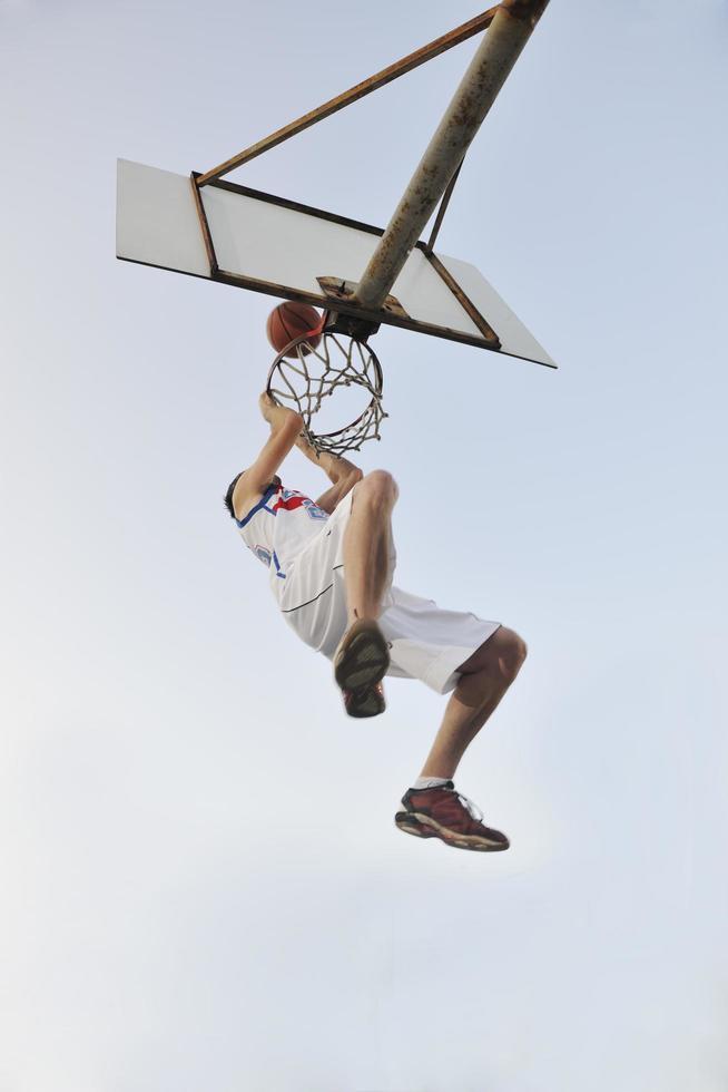 Basketball player view photo