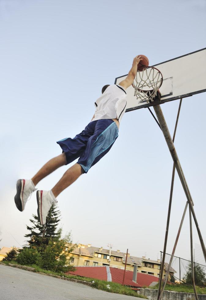 Basketball player view photo