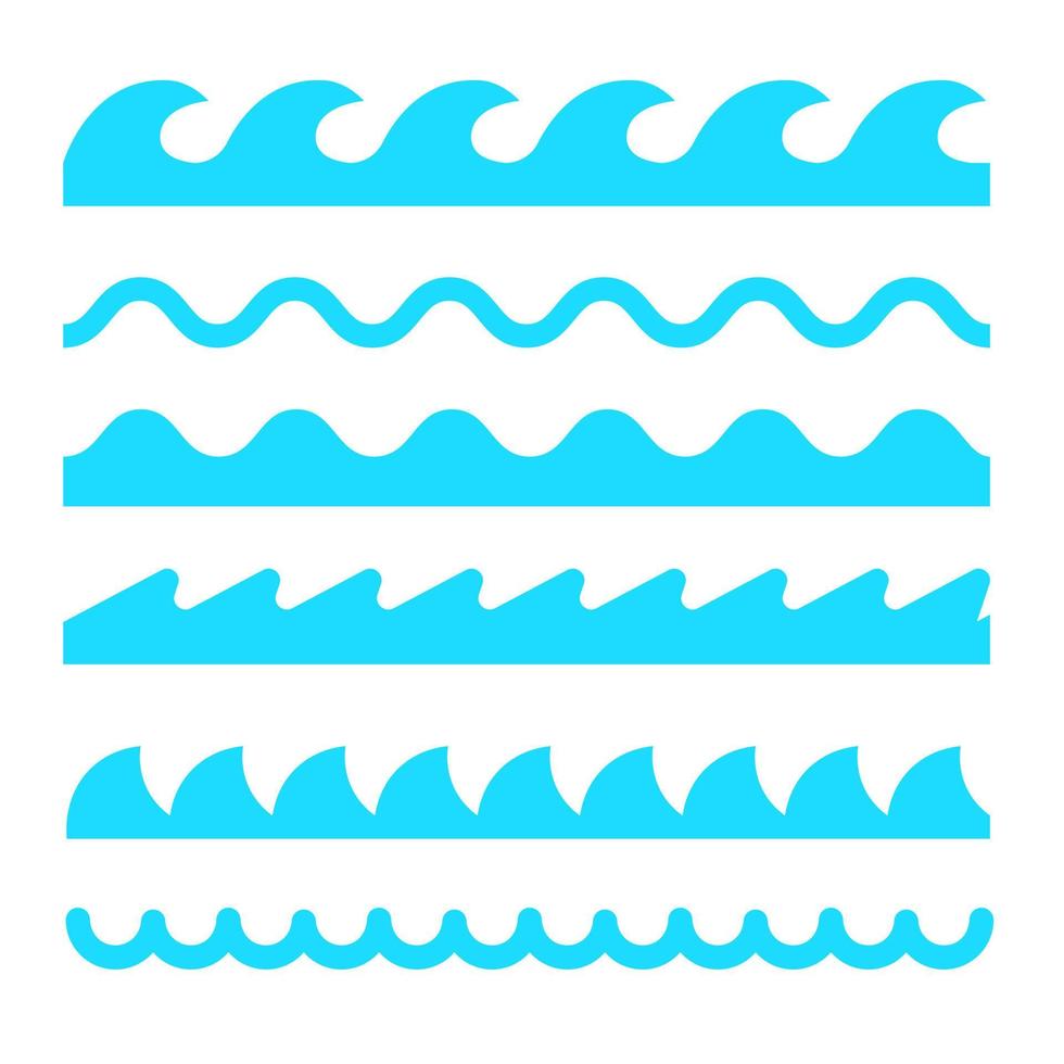 Wave icon vector line sea ocean logo water simple element illustration. Wave water icon symbol