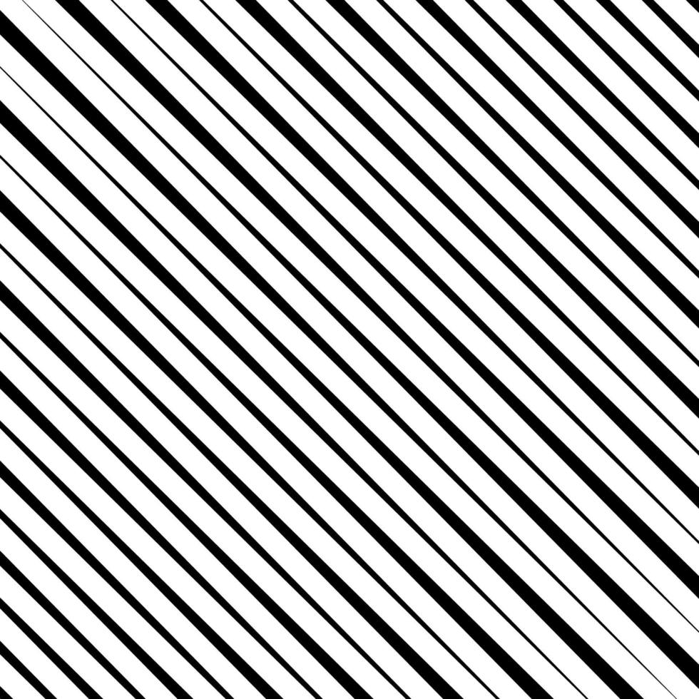 Halftone black diagonal lines. Repeat straight stripes. Lines seamless pattern. Vector illustration