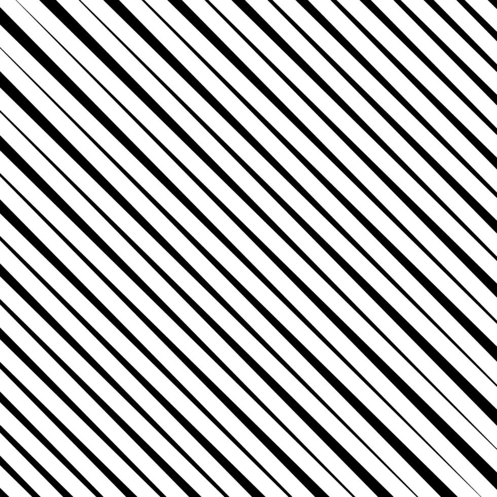 Halftone black diagonal lines. Repeat straight stripes. Lines seamless pattern. Vector illustration