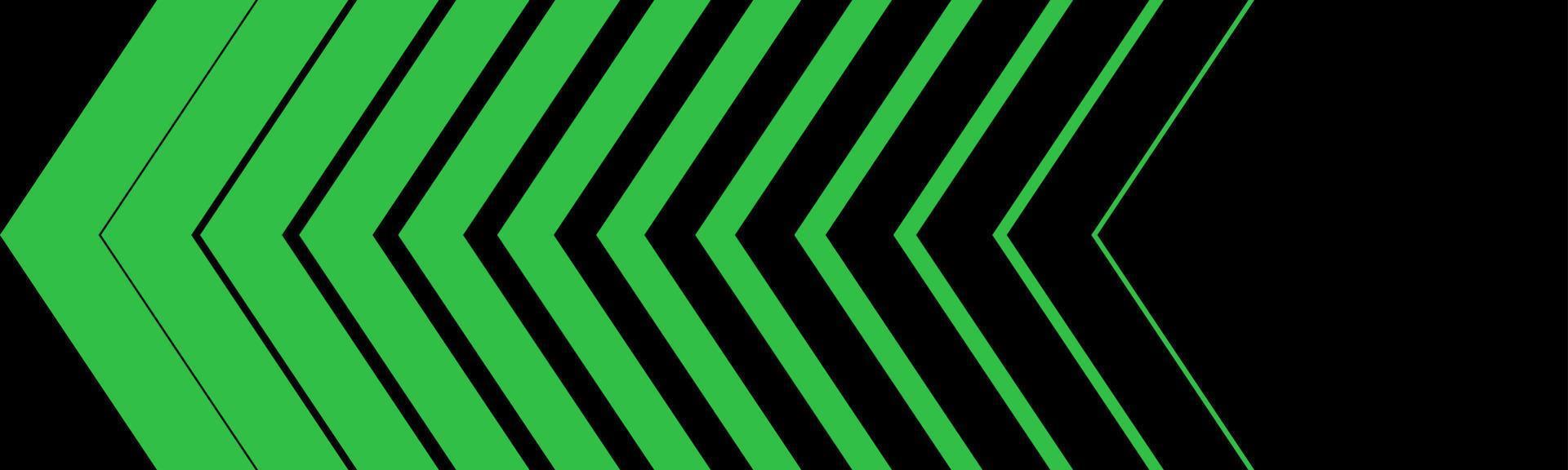 Green Arrow in a row. Arrows Green on Black background. Arrows vector icons. Arrow icon. Eps10