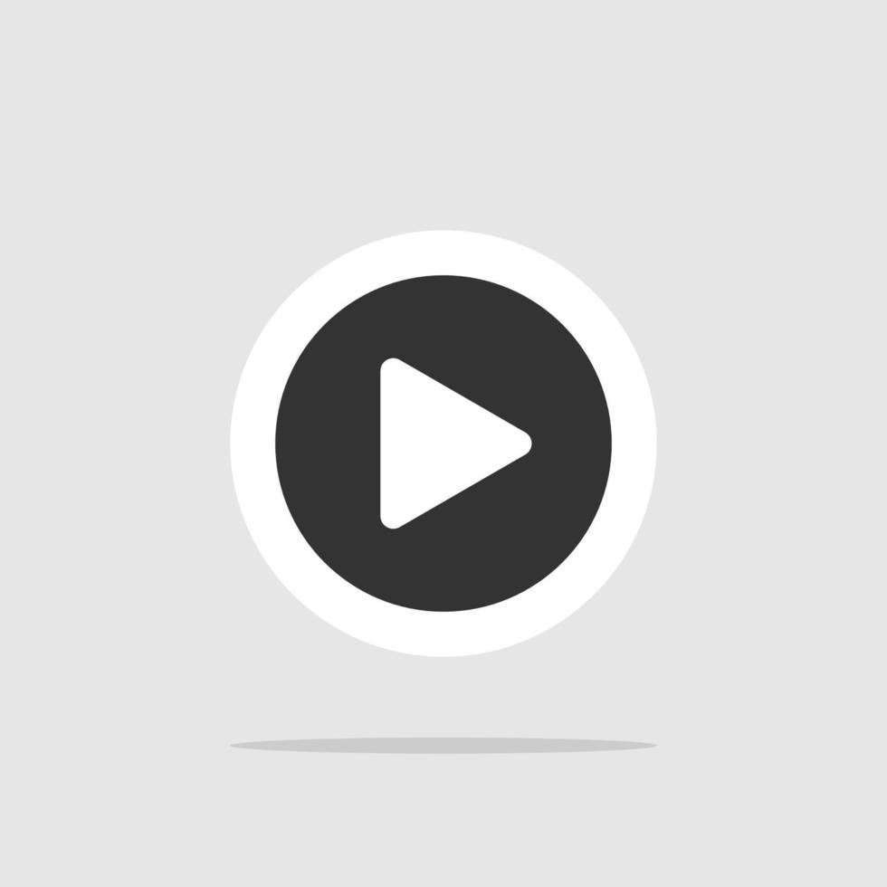 Button Play. Play button vector icon for web site. Play button. Eps10