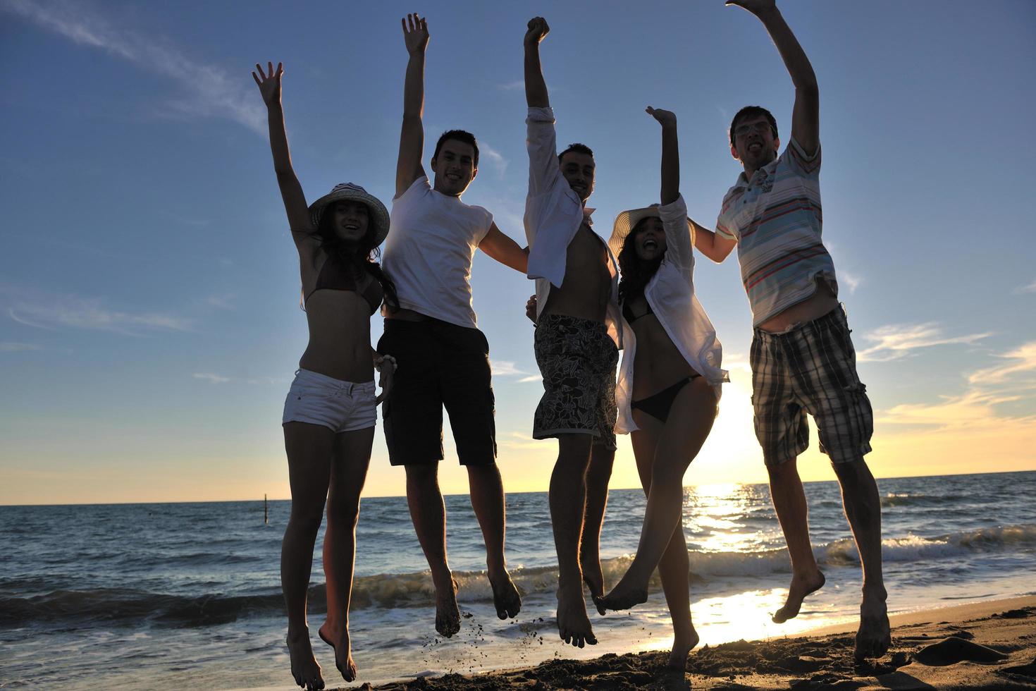 Beach party view photo