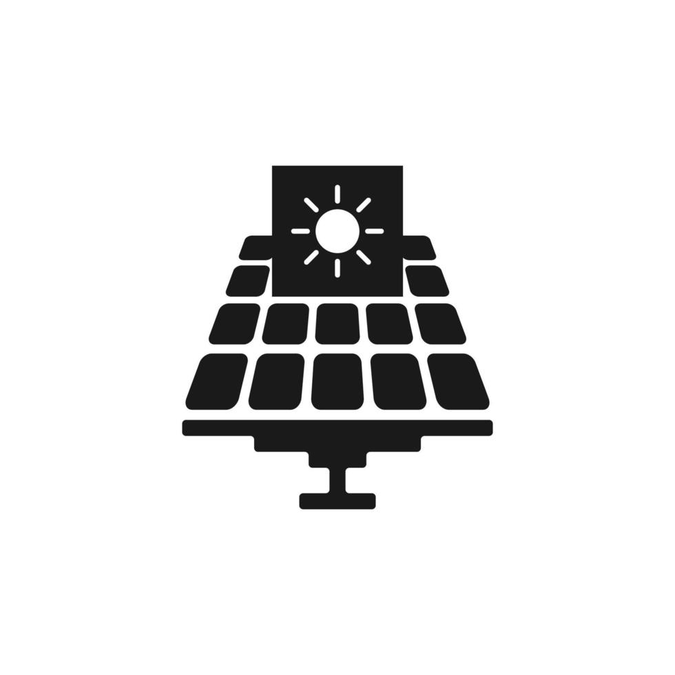 paneles solares aislados. paneles solares de icono. icono para diseño web en estilo plano. eps10 vector