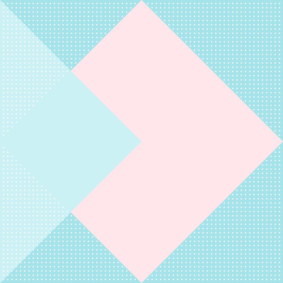 fondo geométrico con triángulo, cuadrado y puntos en diseño plano simple. ilustración vectorial vector