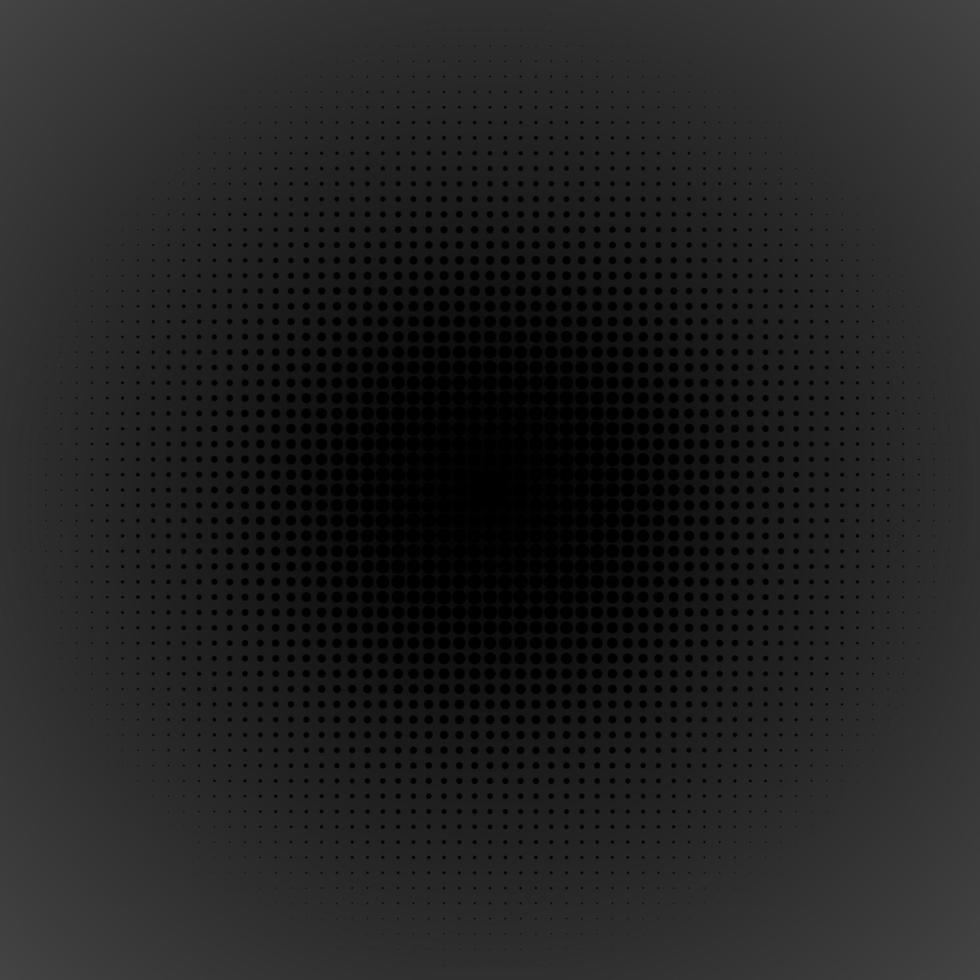 Simple Dark Abstract Background with Halftone Dots texture. Vector illustration
