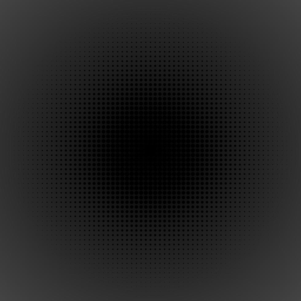 Simple Dark Abstract Background with Halftone Dots texture. Vector illustration