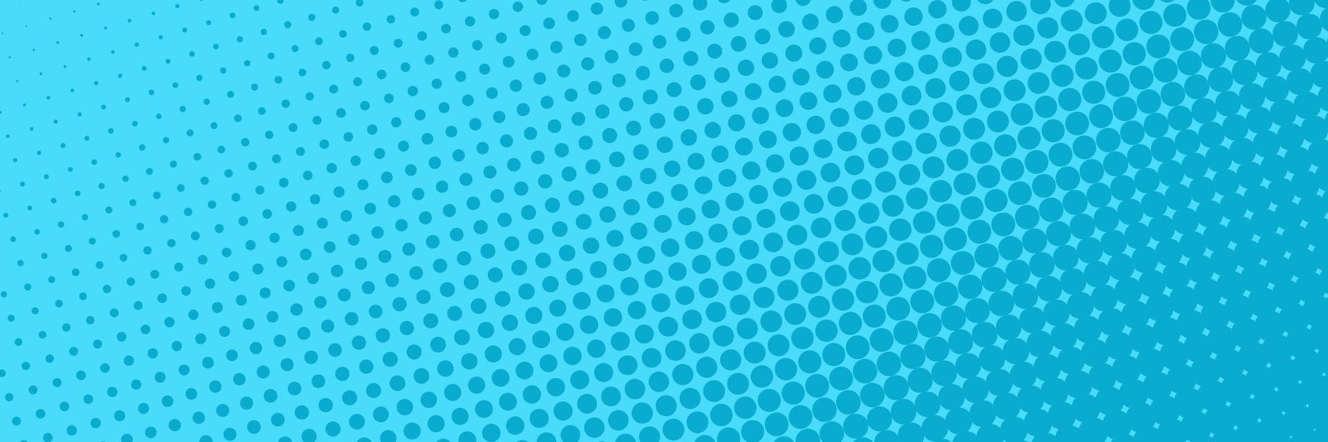 Comic halftone dots background blue color. Comic background. Halftone dots background. Vector illustration