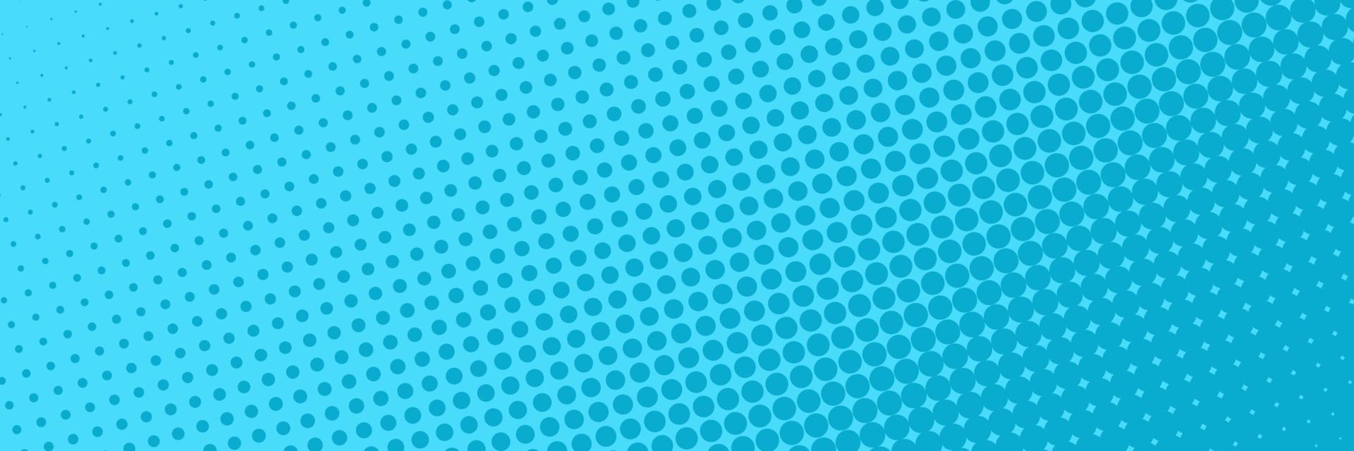 Comic halftone dots background blue color. Comic background. Halftone dots background. Vector illustration