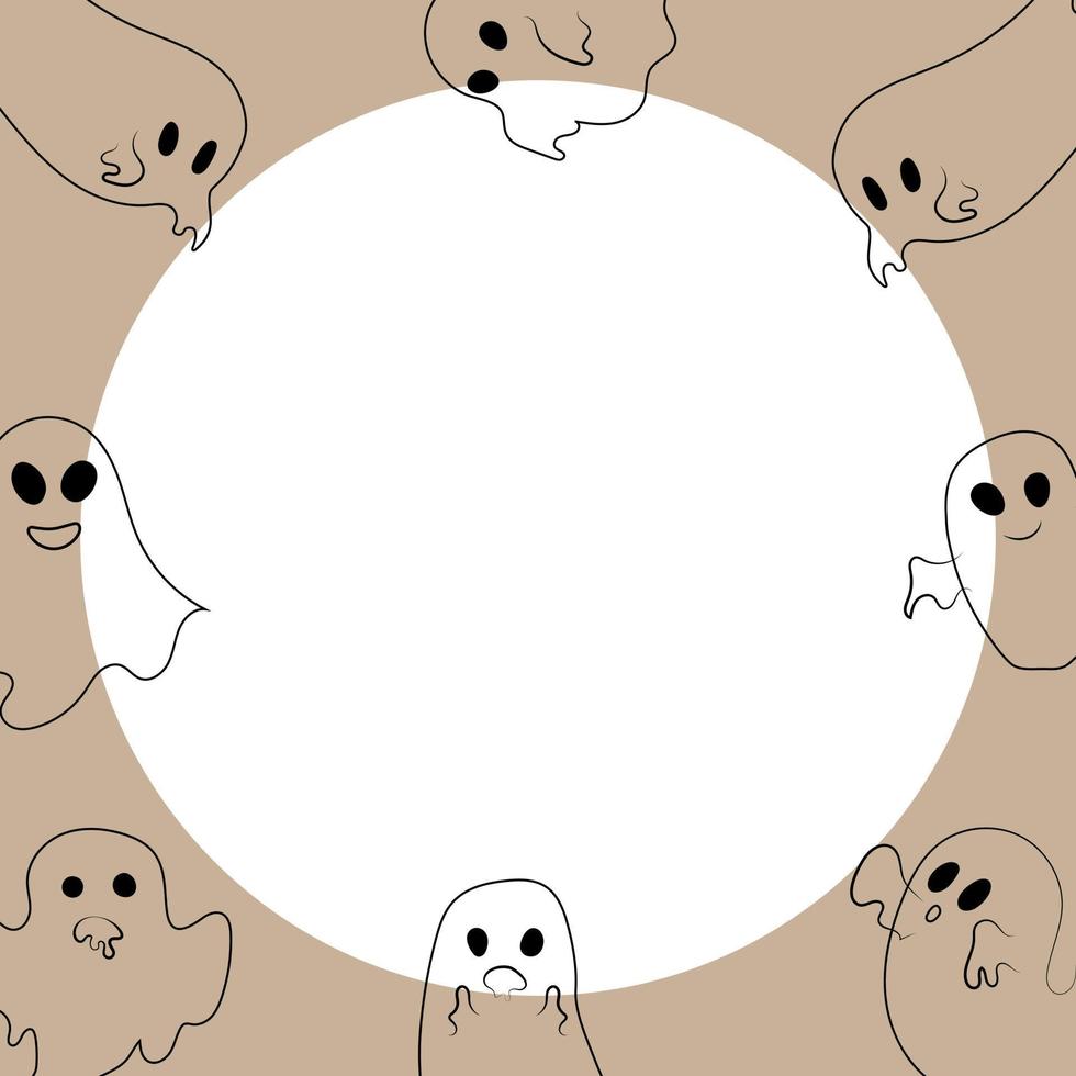 Cute scary ghost for halloween scary scary vector