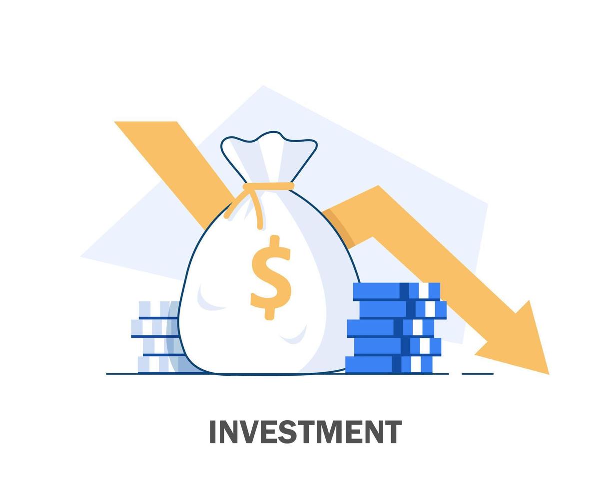 Investment analysis concept banner,Financial planning,Data analysis concept,Business concept for marketing ,analysis and brainstorm,flat design icon vector illustration