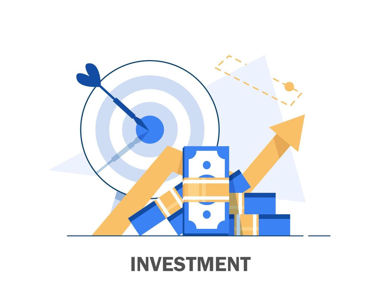 Investment analysis concept banner,Financial planning,Data analysis concept,Business concept for marketing ,analysis and brainstorm,flat design icon vector illustration