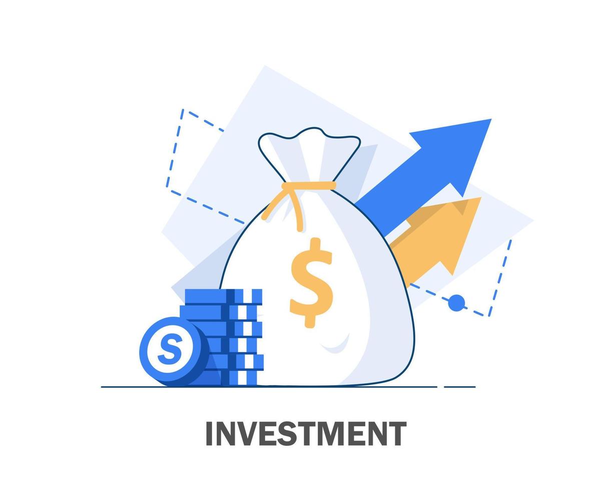 Investment analysis concept banner,Financial planning,Data analysis concept,Business concept for marketing ,analysis and brainstorm,flat design icon vector illustration