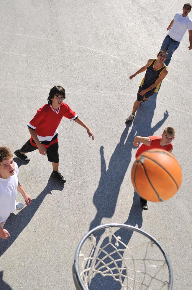 Basketball game view photo