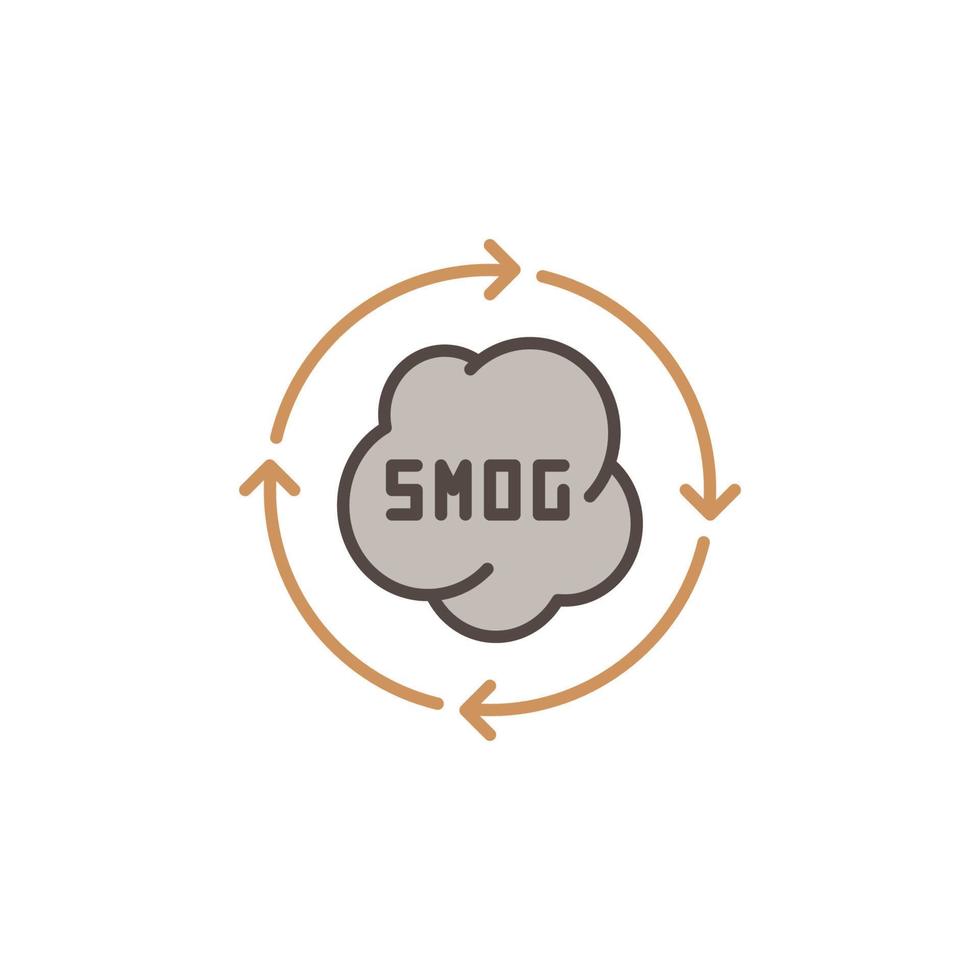 Smog inside Arrows vector concept modern icon