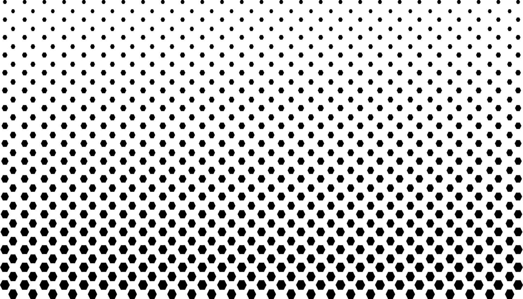 Black ground hexagon pattern cut from small to large black switch channels vector