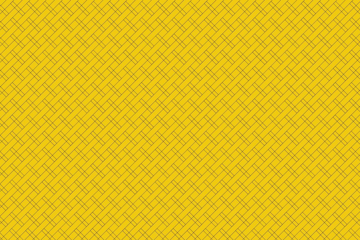 las rayas negras de fondo amarillo se cruzan en canales de igual tamaño que se pueden usar para diseñar trabajos en fondos de pantalla de vectores, etc. vector