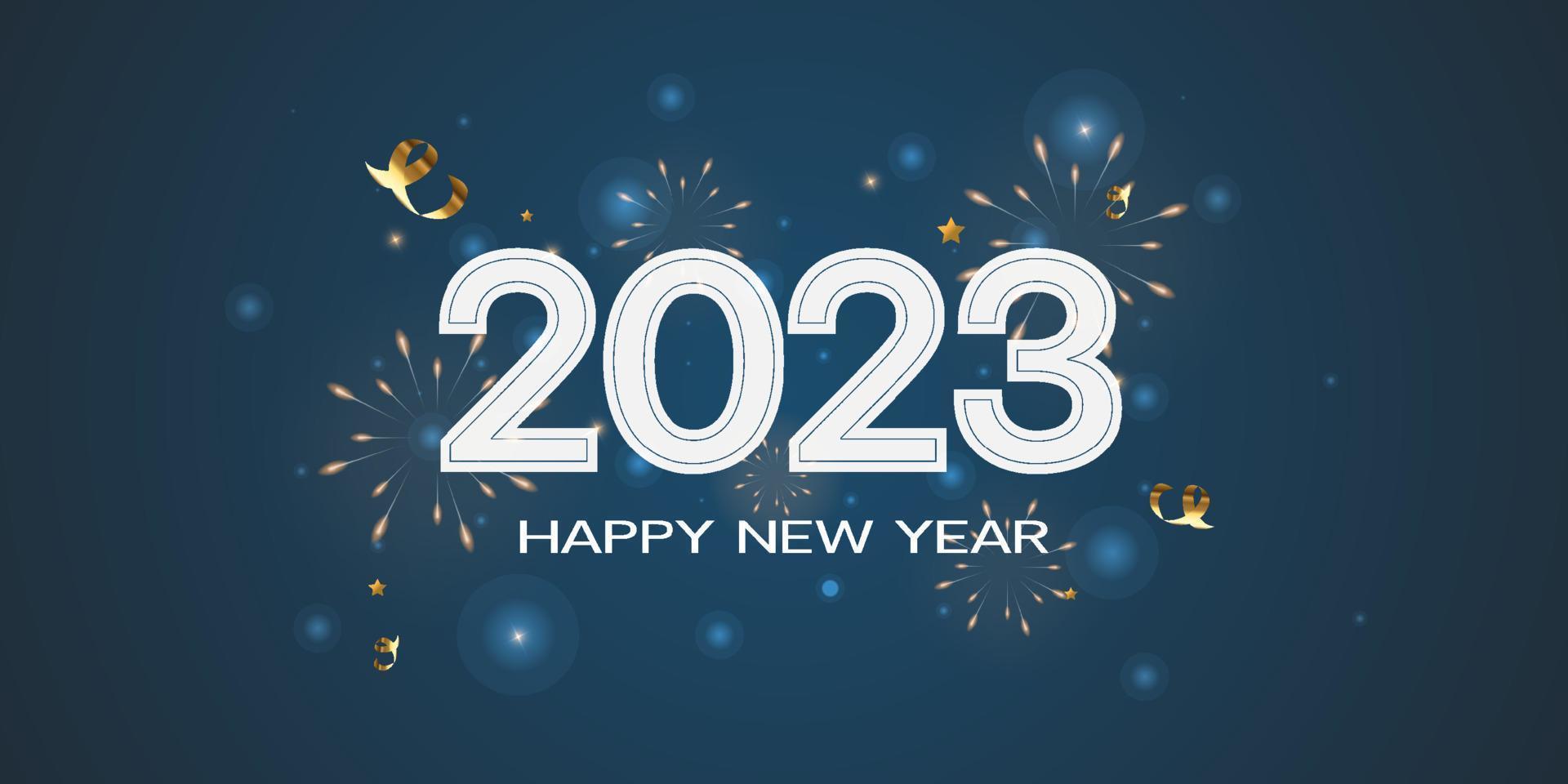 celebración festival víspera de año nuevo día de fiesta víspera de año nuevo día de año nuevo 2023 vector