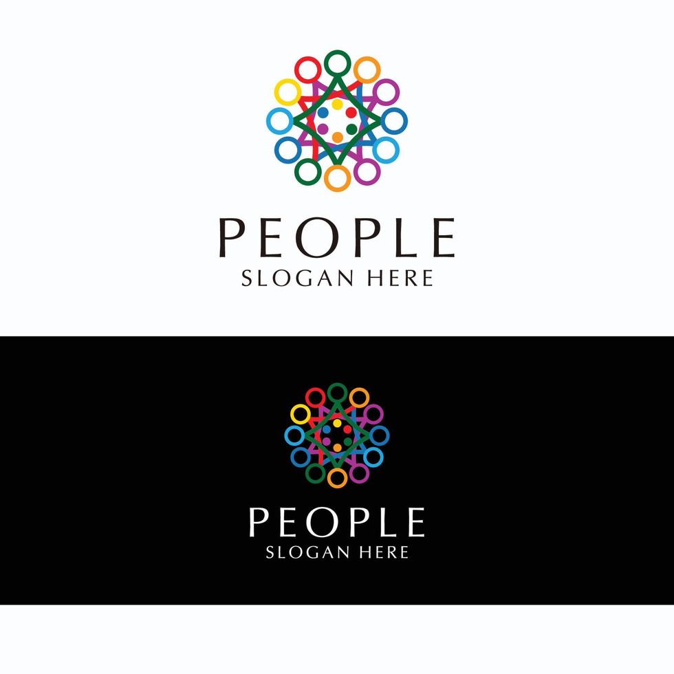 People logo icon vector image