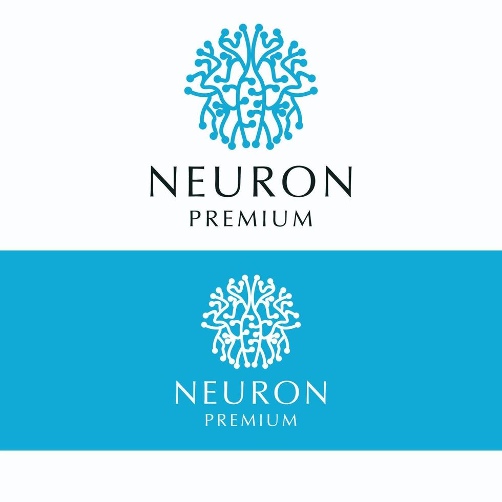 Neuron logo icon vector image