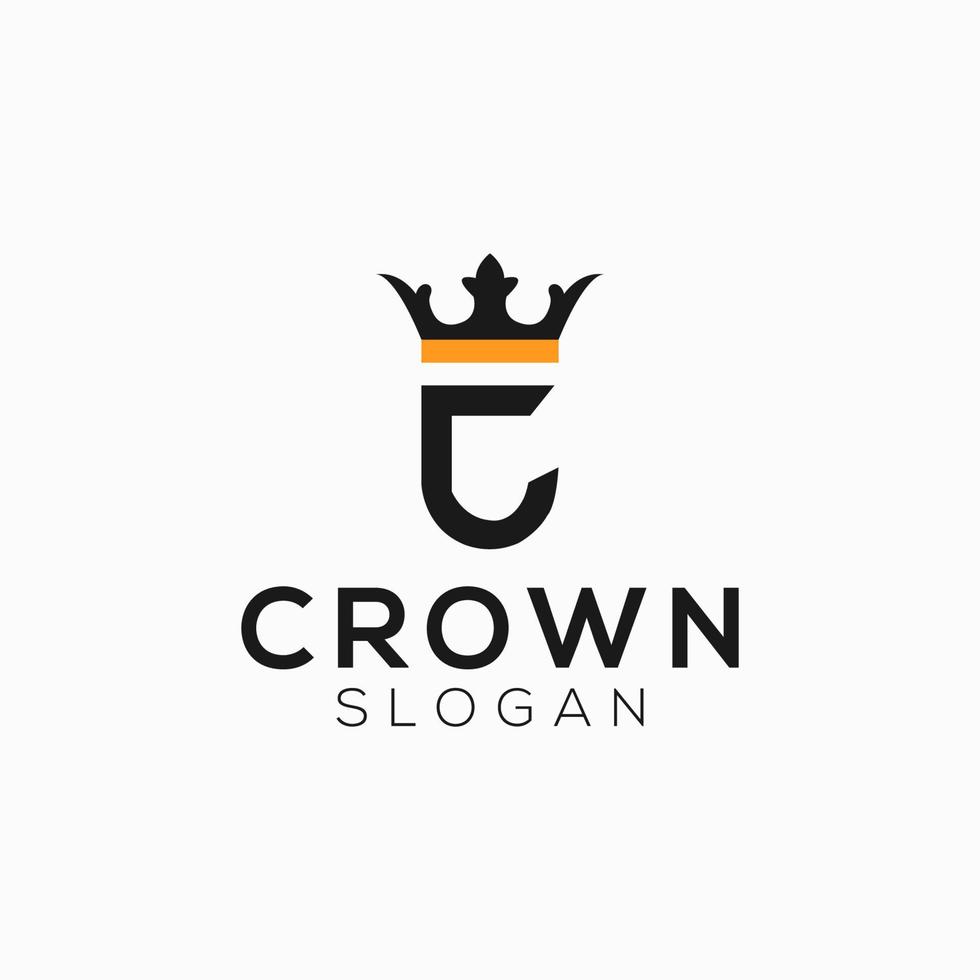 crow initials logo icon design vector