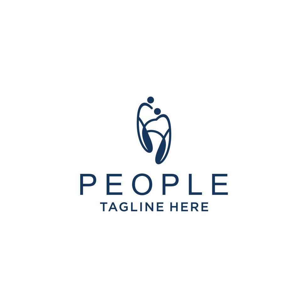 People logo icon vector image