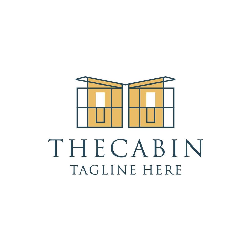 The cabin logo icon design vector