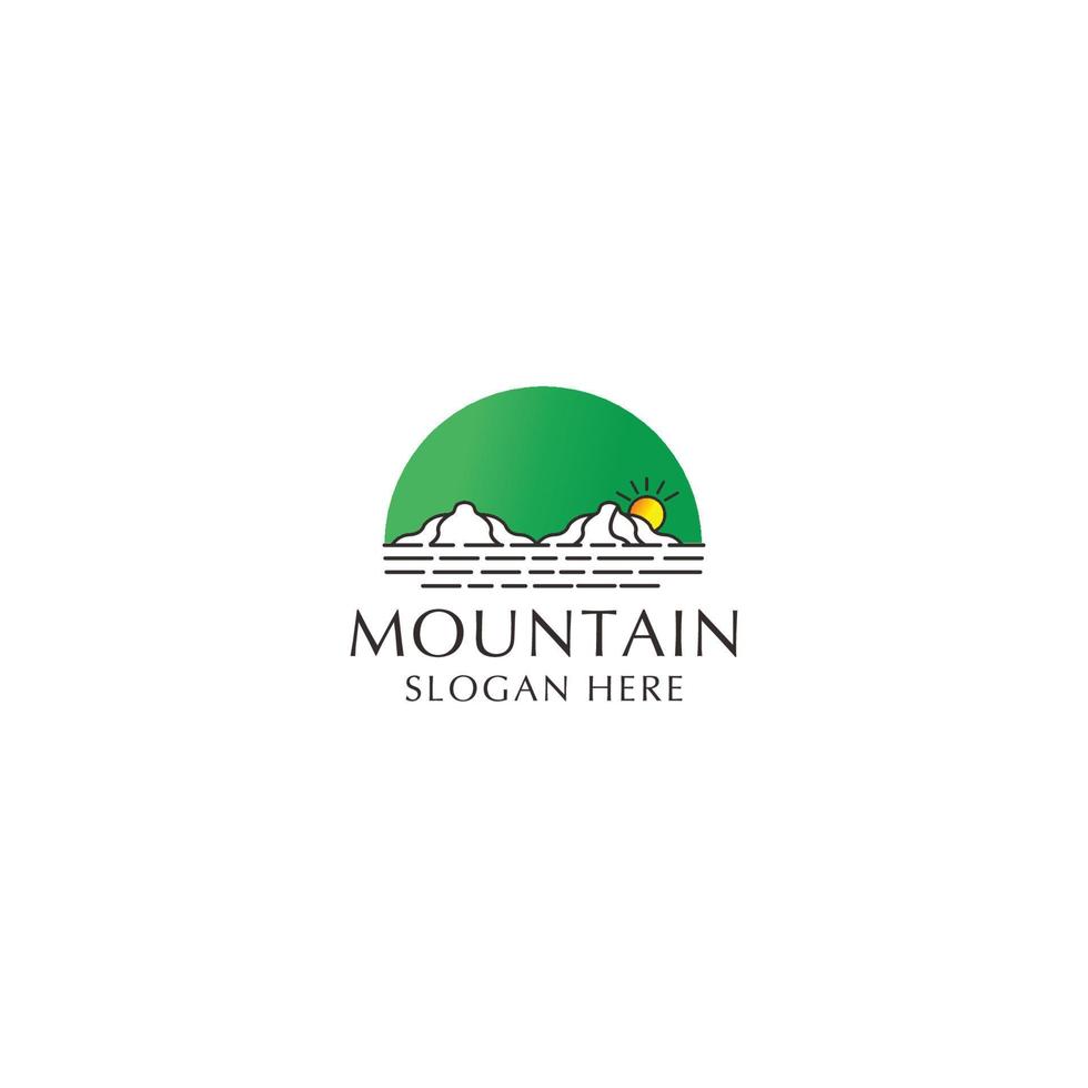 Mountain logo icon design vector