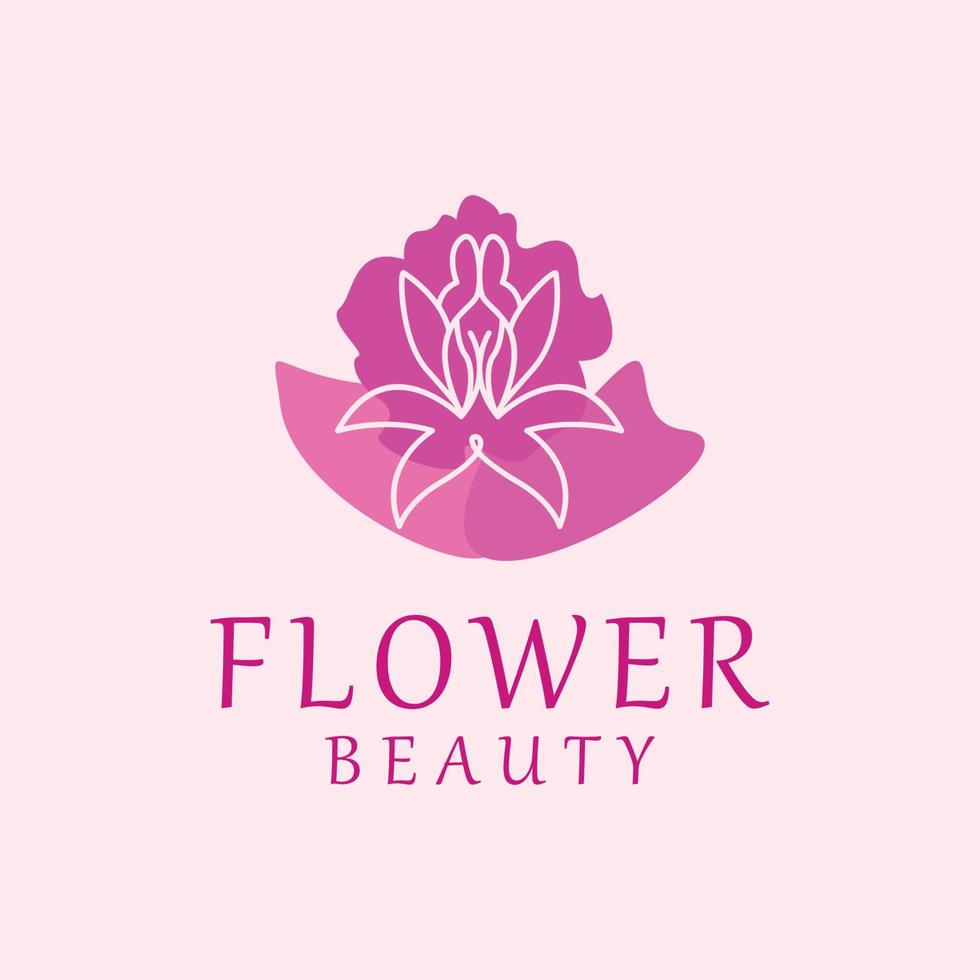 Flower logo icon vector image