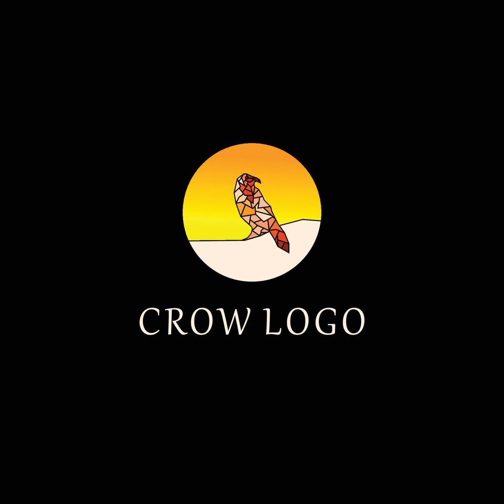 Crow logo icon vector image