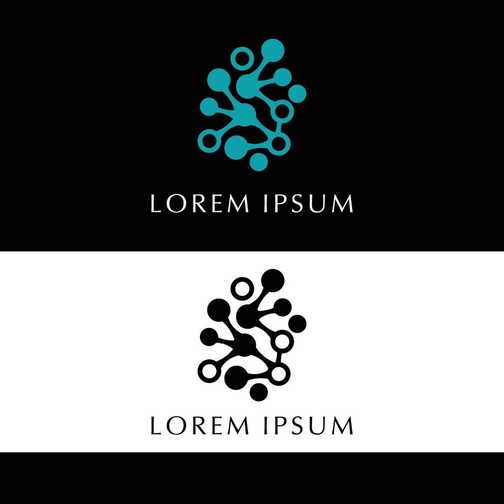 Neuron logo icon vector image
