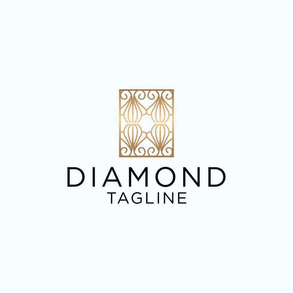 vector de diseño de icono de logotipo de diamante