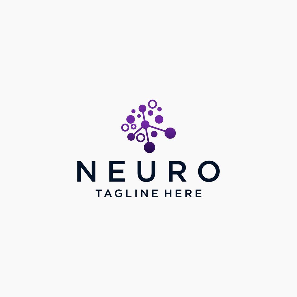 Neuron logo icon vector image