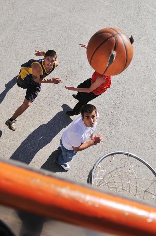 Street basketball view photo