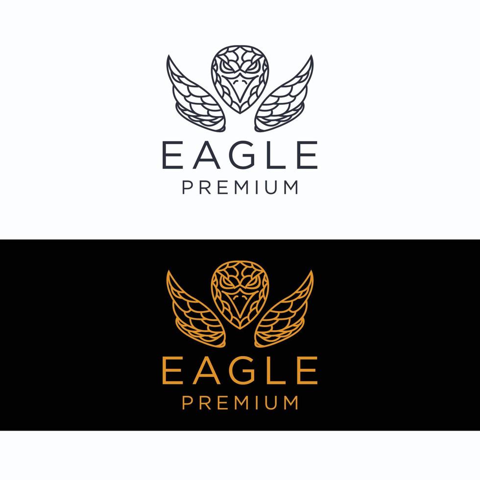 Eagle logo design icon template vector