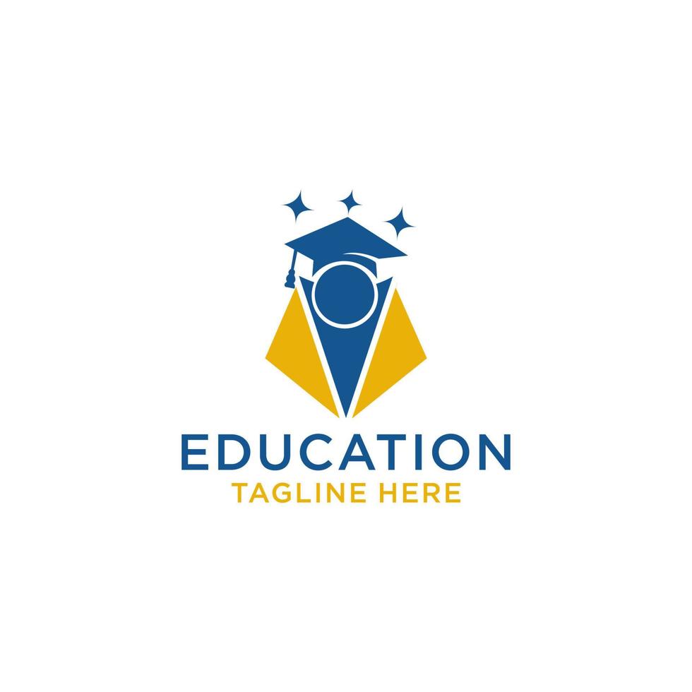 imagen vectorial del icono del logotipo de educación vector