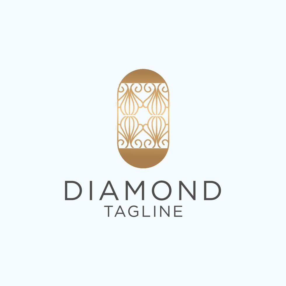 Diamond logo icon design vector