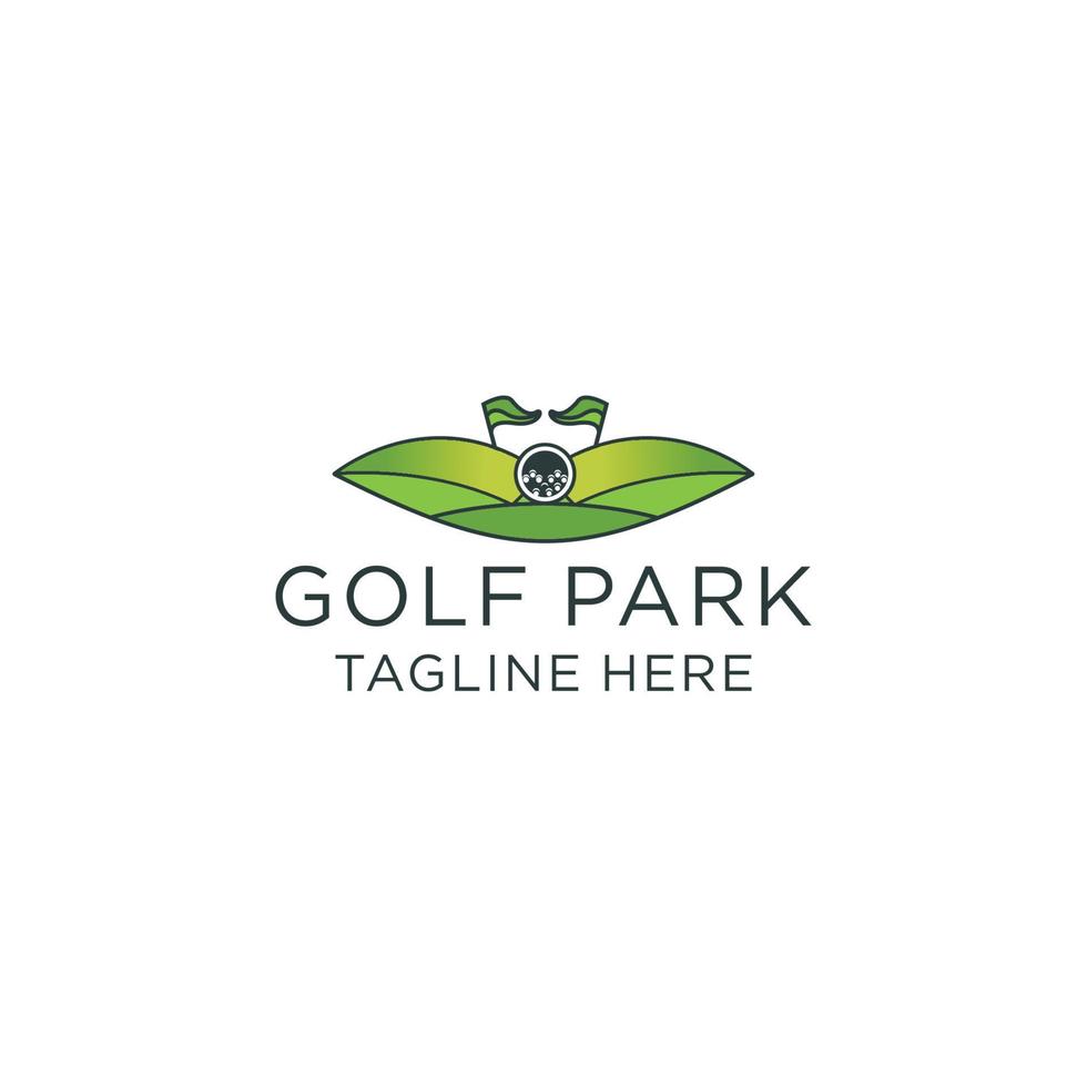 Golf park logo icon vector image